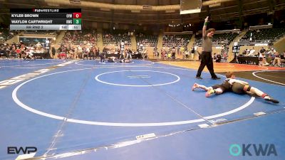 66 lbs Rr Rnd 2 - Kyler Brown, Coweta Tiger Wrestling vs Waylon Cartwright, Keystone Wrestling Club