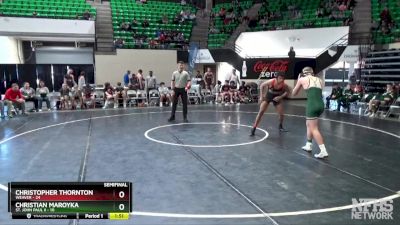 167 lbs Semifinals (16 Team) - Christian Maroyka, St. John Paul II vs Christopher Thornton, Weaver