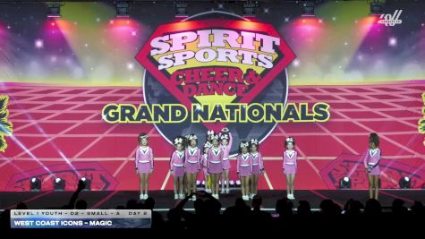 West Coast Icons - Magic [2026 L1 Youth - D2 - Small - A Day 2] 2026 Spirit Sports Grand Nationals