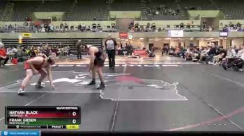182 lbs Quarterfinals (8 Team) - Frank Giesen, New Prague vs Nathan Black, Thompson