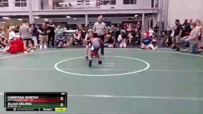 80 lbs Round 4 (8 Team) - Christian Worthy, Mat Assassins Grey vs Elijah Delong, Scanlan