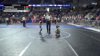 45 lbs Champ. Round 1 - Josie Briggs, Linn County vs Roxanne Shouse, Junction City