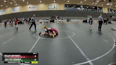 84 lbs Round 4 - Treyson Denning, Crystal Coast Grapplers vs Nolan Demarest, Enlisted 9 Fight Company (E9)