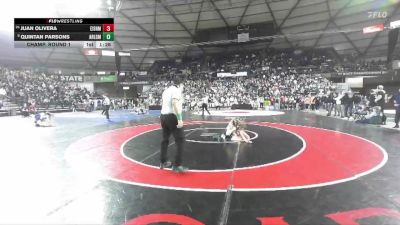 Boys 4A 106 lbs Champ. Round 1 - Quintan Parsons, Arlington vs Juan Olivera, Eisenhower