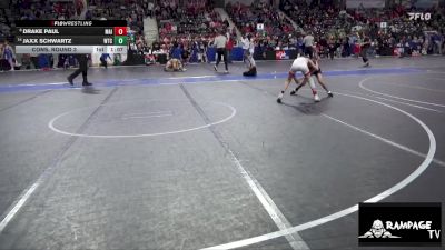 72 lbs Cons. Round 3 - Jaxx Schwartz, WTC vs Drake Paul, Maize