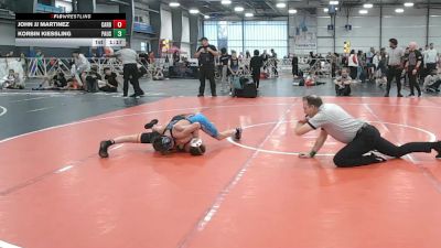 84 lbs Round 5 (4pm Saturday) - Korbin Kiessling, PA USA vs John Jj Martinez, Cali Red