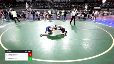 120 lbs Quarterfinal - David Vazquez, Edge Wrestling (Hoboken) vs Justin Repetti, Christian Brothers Academy