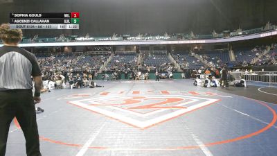 8A - 107 lbs 1st Place Match - Ascenzi Callahan, Green Level vs Sophia Gould, Millbrook