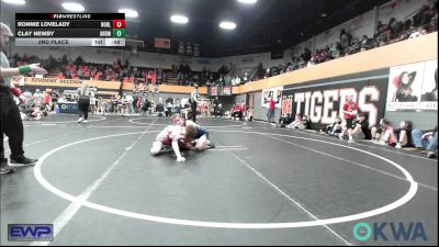 126 lbs 3rd Place - Ronnie Lovelady, Noble Takedown Club vs Clay Newby, ARDMORE TAKEDOWN CLUB