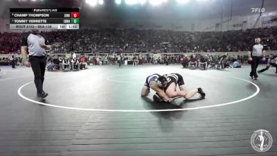 B6A-138 lbs Quarterfinal - Tommy Verrette, Edmond North vs Champ Thompson, Jenks