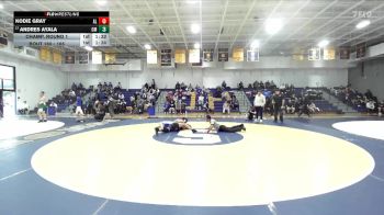 165 lbs Champ. Round 1 - Andres Ayala, Costa Mesa vs Kodie Gray, Alta Loma