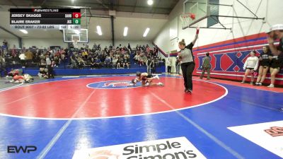 73-82 lbs Rr Rnd 2 - Jersey Skaggs, Sand Springs JH (SS) vs Blaire Eraker, Jenks