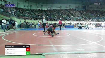 118 lbs Round Of 64 - Feda Nikzad, Taft Middle School vs Zack Flores, Lawton, MacArthur Ok