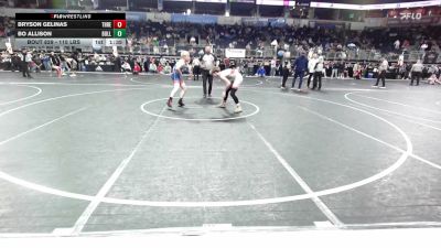 115 lbs Round Of 16 - Bryson Gelinas, Threestyle vs Bo Allison, Bulls WC