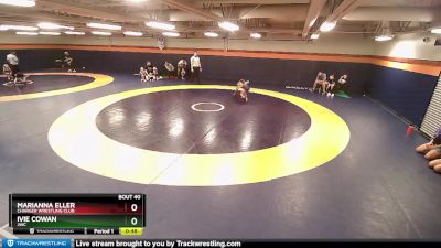 52-56 lbs Round 3 - Marianna Eller, Charger Wrestling Club vs Ivie Cowan, JWC