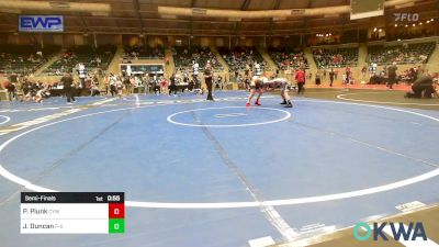 110 lbs Semifinal - Preston Plunk, Coweta Tiger Wrestling vs John Duncan, F-5 Grappling