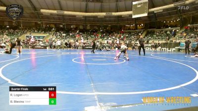 70 lbs Quarterfinal - Raphael Logan, Apex vs Beau Blevins, Triumph Wrestling Club