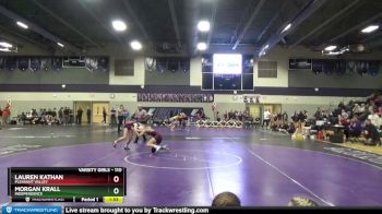 110 lbs 5th Place Match - Morgan Krall, Independence vs Lauren Kathan, Pleasant Valley