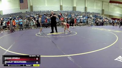 70 lbs Cons. Round 2 - Roman Spinelli, IL vs Bradley Heckathorn, PA