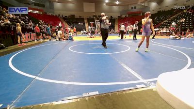 98-102 lbs Rr Rnd 3 - Leah Wynn, El Reno vs Mabel Rogers, Rogue Warrior Wrestling