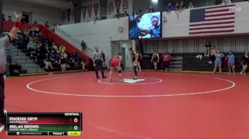 145 lbs Semifinal - Phoenix Gryp, Williamsburg vs Irelan Brown, Center Point-Urbana
