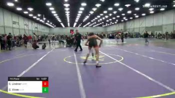 132 lbs 7th Place - Caden Lindner, Sarbacker Wrestling Academy vs Daniel Vines, Unaffiliated