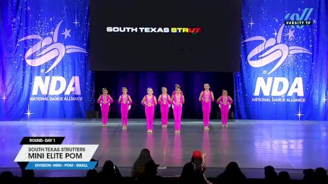 South Texas Strutters - Mini Elite Pom [2025 Mini - Pom - Small Day 1] 2025 NDA All-Star National Championship