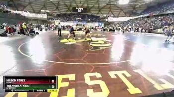 2A 285 lbs Quarterfinal - Treavor Atkins, Lindbergh vs Mason Perez, Othello