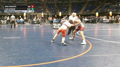 110 lbs Consy 6 - JoJo LaRocco, Bishop McDevitt vs Jake Sparks, Connellsville