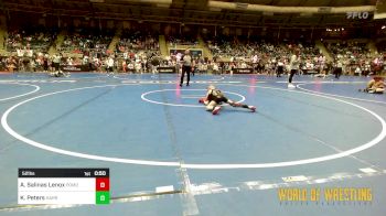 52 lbs Round Of 32 - Anthony Salinas Lenox, Pomona Elite vs Kamden Peters, Harrah Little League Wrestling