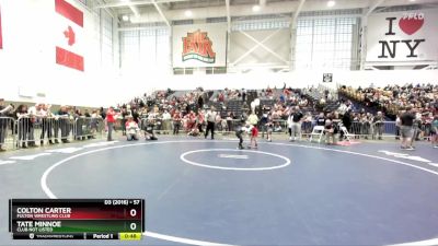 57 lbs Cons. Round 4 - Colton Carter, Fulton Wrestling Club vs Tate Minnoe, Club Not Listed