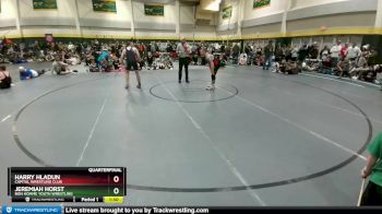 165-174 lbs Quarterfinal - Jeremiah Horst, Bon Homme Youth Wrestling vs Harry Hladun, Capital Wrestling Club