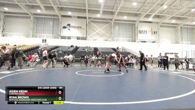190 lbs Semifinal - Ryan Brown, Ruthless Aggression Wrestling Club vs Aiden Kiehn, Club Not Listed