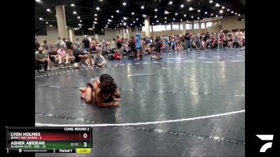 80 lbs Semis & Wb (16 Team) - Lyon Holmes, BHWC/ Dirt Divers vs Asher Abidean, Alabama Elite - Red