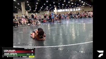 80 lbs Semis & Wb (16 Team) - Lyon Holmes, BHWC/ Dirt Divers vs Asher Abidean, Alabama Elite - Red