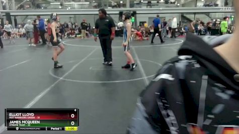 88 lbs Semis (4 Team) - Elliot Lloyd, Mat Warriors Green vs James McQueen, Xtreme Team