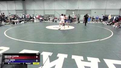 132 lbs Round 1 (8 Team) - Devion Coffin, Ohio Blue vs Cole Sides, Texas Red