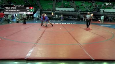 5A 285 lbs Quarterfinal - Devin Steele, Carver Birmingham vs Talan Swallows, Springville