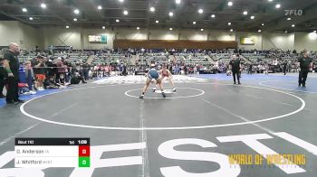 110 lbs Final - Dakota Anderson, Team Aggression vs Joe Whitford, Westlake/Sanderson Wrestling Academy