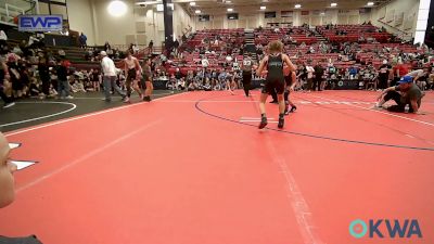 75 lbs Rr Rnd 3 - Elleona McCarson, Sisters On The Mat Purple vs Kloe Routledge, Husky Girls