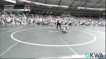 61 lbs Quarterfinal - Chloe Grimes, Tiger Trained Wrestling vs Jack Clover, Wyandotte Youth Wrestling