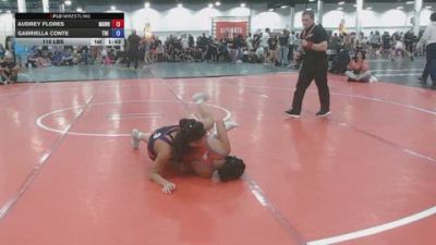 110 lbs Rr Rnd 1 - Audrey Flores, MGW Savage Sisters - GK12E vs Gabriella Conte, The U - GK12E