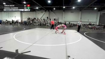 116 lbs Quarterfinal - Amelia Dulitz, Mat Demon WC vs Kendall Calderon, Carlsbad Combat WC