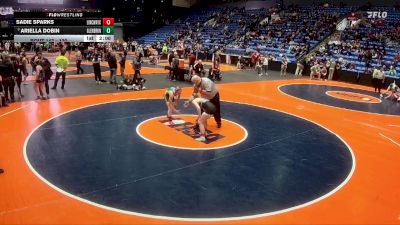 120 lbs Quarterfinal - Ariella Dobin, Northbrook (Glenbrook North) vs Sadie Sparks, New Lenox (Lincoln-Way Central)