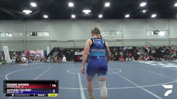 180 lbs Placement Matches (8 Team) - Sabrina Nauss, Michigan Blue vs Isabella Renfro, Missouri Fire