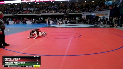 130 lbs Quarterfinal - PEYTON WRIGHT, Wasilla High School vs ACHILLES ALEXANDER, Wasilla High School