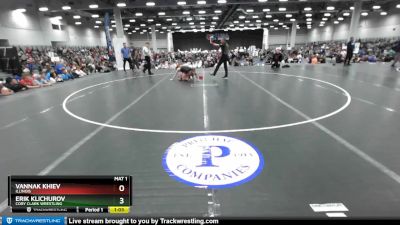 106 lbs Champ. Round 3 - Erik Klichurov, Cory Clark Wrestling vs Vannak Khiev, Illinois