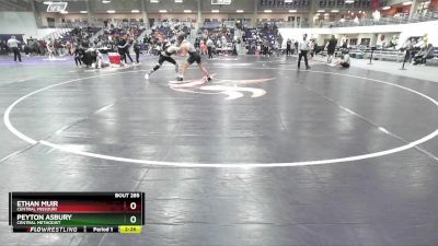 165 lbs Quarterfinal - Peyton Asbury, Central Methodist vs Ethan Muir, Central Missouri