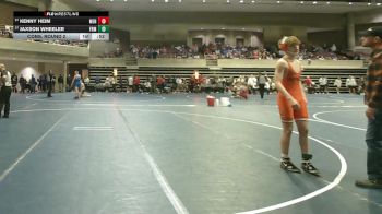 127 Championship Bracket Cons. Round 2 - Kenny Heim, Menomonie vs Jaxson Wheeler, Farmington