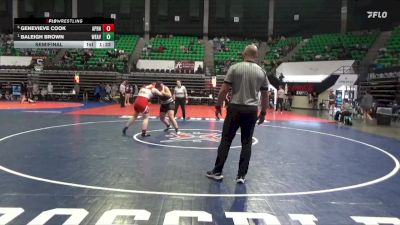 1-5A 185 Semifinal - Baleigh Brown, Weaver vs Genevieve Cook, A P Brewer High School